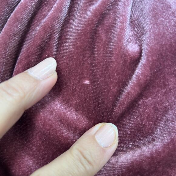 Zilcremo Velvet Babydoll Fit & Flare Midi Dress Size Medium Romantic Coquette - Picture 9 of 14